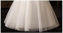 Sexy High Neck Three Quarter Sleeve Wedding Dress Illusion Lace Applique | EdleessFashion