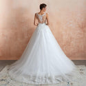 Princess A-line Wedding Dress with Sweep Train | EdleessFashion