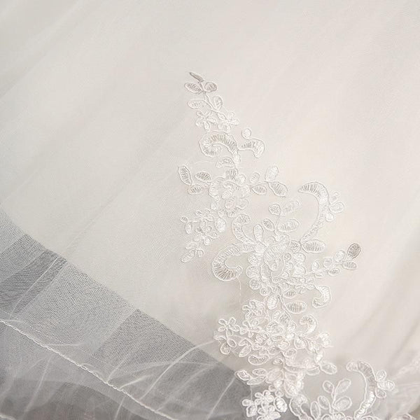 Vintage Off The Shoulder Wedding Dress | EdleessFashion
