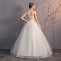 Sexy Illusion Wedding Dresses Strapless Ball Gown Lace Up | EdleessFashion