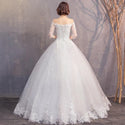 Floral Appliques Wedding Dresses Ever Pretty Ball Gown Lace Up | EdleessFashion