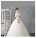 Off The Shoulder Wedding Dress Floor Length | EdleessFashion