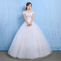 Crystal Dress Wedding Long Lace Off-Shoulder Dress | EdleessFashion