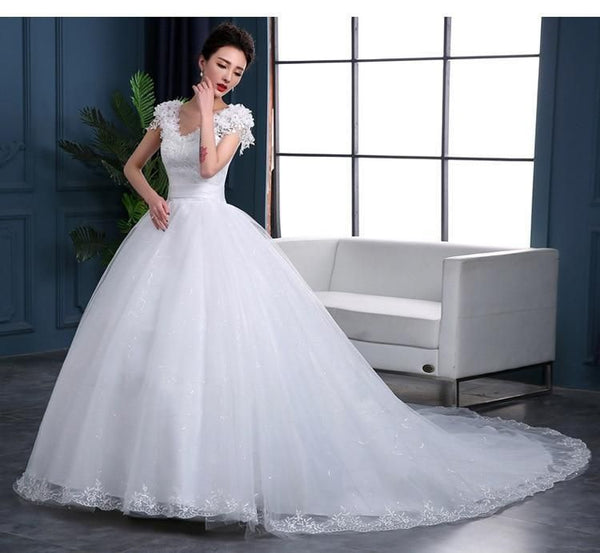 New Fashion Luxury High-end sleeved Wedding Dresses | EdleessFashion