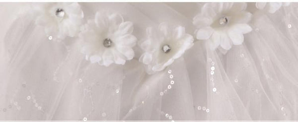Sexy Off White Strapless Wedding Dress Ball Gown | EdleessFashion