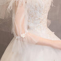 Elegant Lace Wedding Dresses Ball Gown Tassel | EdleessFashion