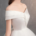 Sexy Satin Wedding Dress Off The Shoulder Gown | EdleessFashion