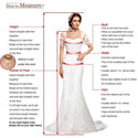 A-Line Sexy White Summer Wedding Gown | EdleessFashion