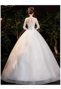 Sexy Illusion Sequins Wedding Gown | EdleessFashion