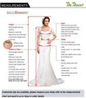 High-Grade V Neck Three Quarter Sleeve Wedding Dress | EdleessFashion