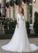 Sexy Boho Beading Elegant Wedding Dress | EdleessFashion