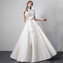 Sexy A line Satin Wedding Gown | EdleessFashion