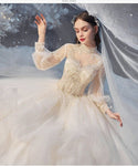 Luxury Princess Wedding Dress with Crystal Lace | EdleessFashion