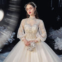 Luxury Princess Wedding Dress with Crystal Lace | EdleessFashion