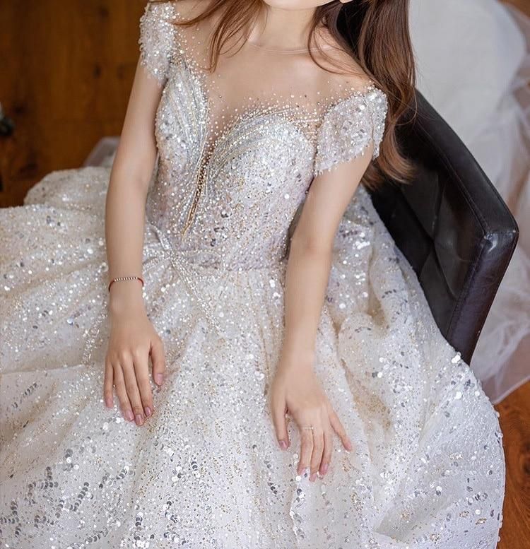 sparkly princess wedding dresses
