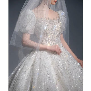 Luxury Wedding Dresses with Crystal Beads | EdleessFashion