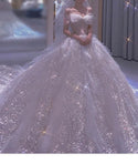 Luxury White Wedding Dress Sexy Spaghetti Straps | EdleessFashion